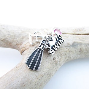 Swim Necklace, Gifts for Swimmers, Swimming Necklace, Swimming Jewelry, Swimmer Gift, Swim Jewelry
