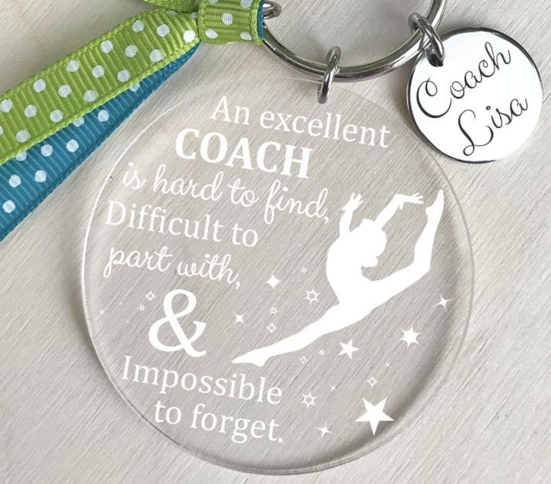 Gymnastics Coach Gifts Gymnastics Coach Keychain Gymnast Etsy