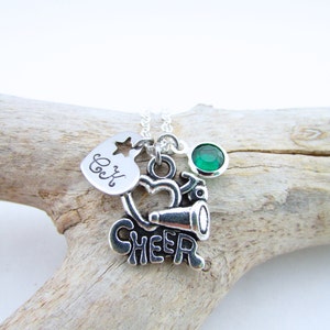 Cheerleading Necklace, Cheer Necklace, Personalized Cheerleading Gifts, Cheerleader Jewelry