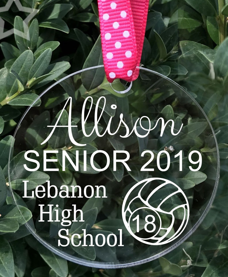 Senior Night Volleyball Gifts Senior Volleyball Ornament Etsy