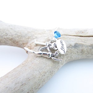 Swim Necklace, Gifts for Swimmers, Swimming Necklace, Swimming Jewelry, Swimmer Gift, Swim Jewelry