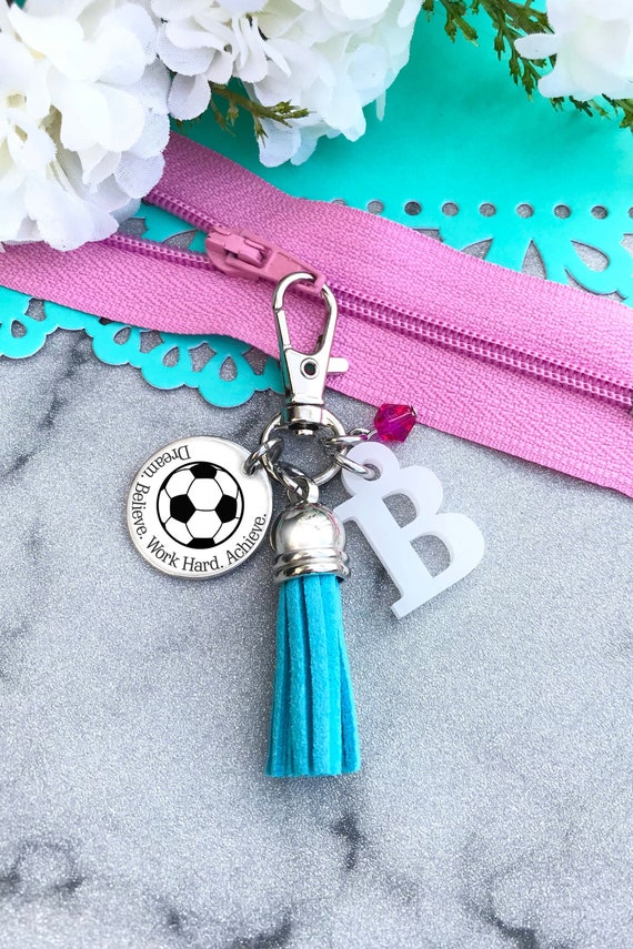 Soccer Girl Gifts, Girls Soccer Gifts, Soccer Zipper Pull