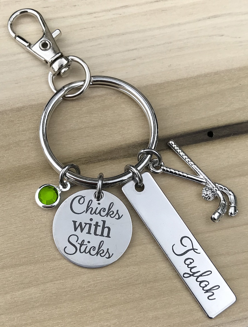 Field Hockey Keychain Field Hockey Key Chain Field Hockey Etsy