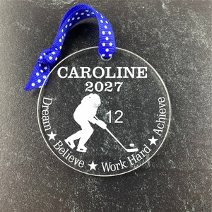 Hockey Girl Ornament, Girls Hockey Ornament, Hockey Team Ornament, Hockey Player Ornament, Hockey Gifts, Hockey Team Gifts