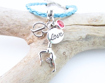 Gymnastics Gifts, Gymnastics Bracelet, Gymnast Jewelry, Gift for Gymnast, Gymnast Bracelet