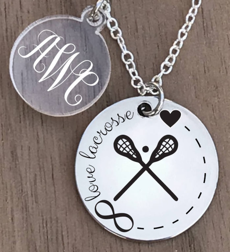 Girls Lacrosse Gift Girls Lacrosse Necklace Lacrosse Jewelry Girls Lacrosse Jewelry Lacrosse Charm Necklace Lacrosse Necklace