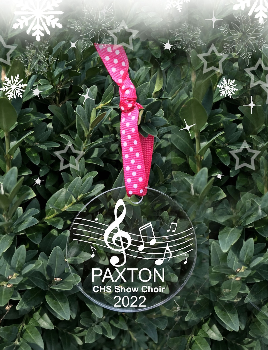 Show Choir Ornament, Musical Ornament, Music Ornament, Band Ornament