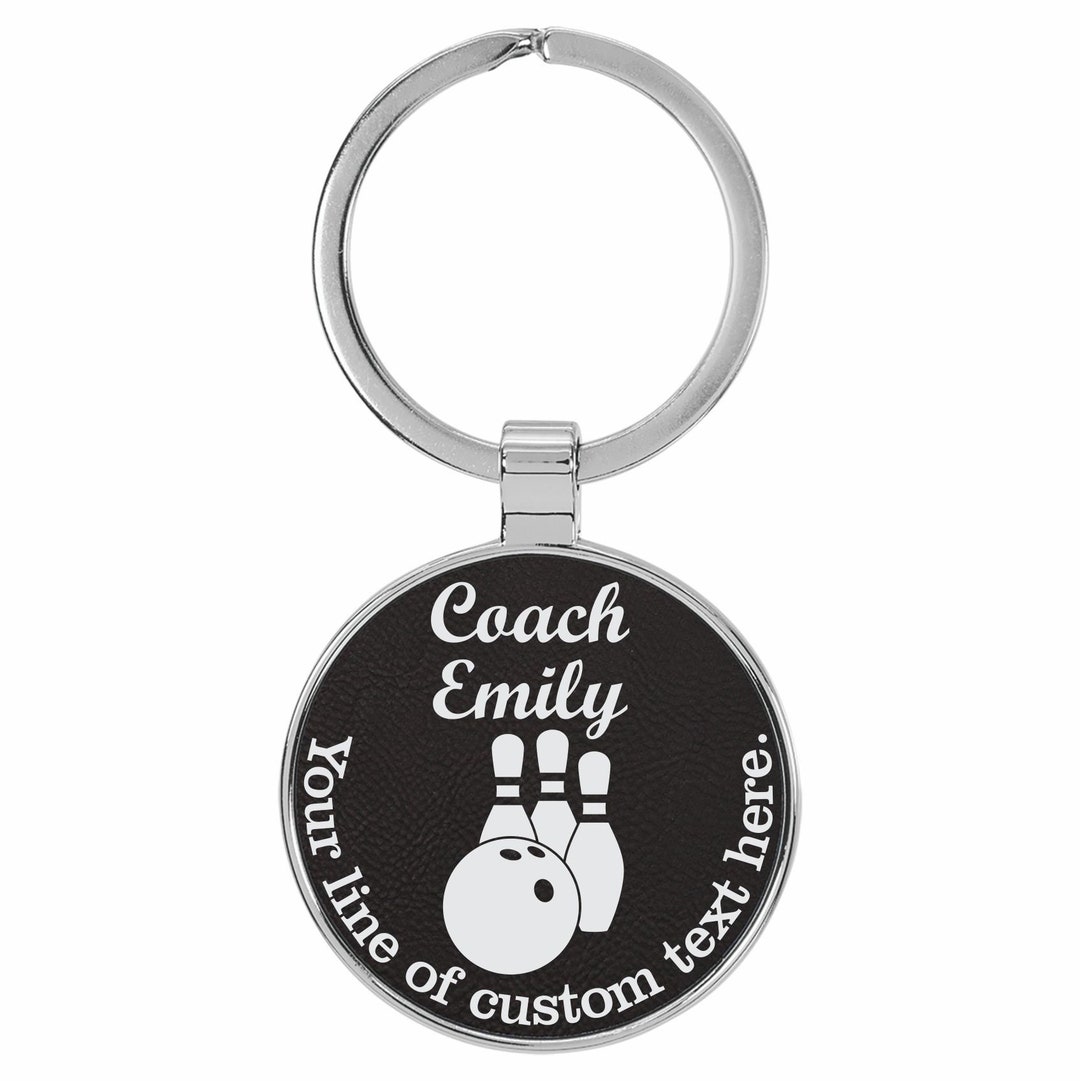 Bowling Coach Gift, Bowling Coach Keychain, Gift for Bowling Coach, Bowling Gifts, Gift for