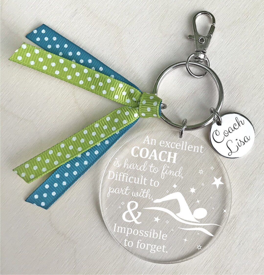 Swim Coach Gift, Swim Coach Keychain, Swimming Coach Gift, Swimming