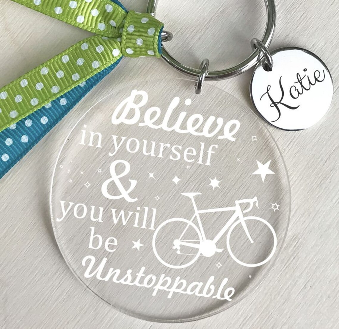 Cycling Keychain Bike Keychain Cyclist Keychain Womens Etsy