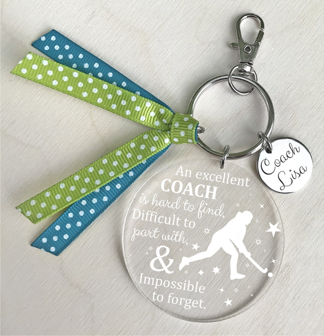 Field Hockey Coach Gift, Field Hockey Coach Keychain, Hockey Coach Gift
