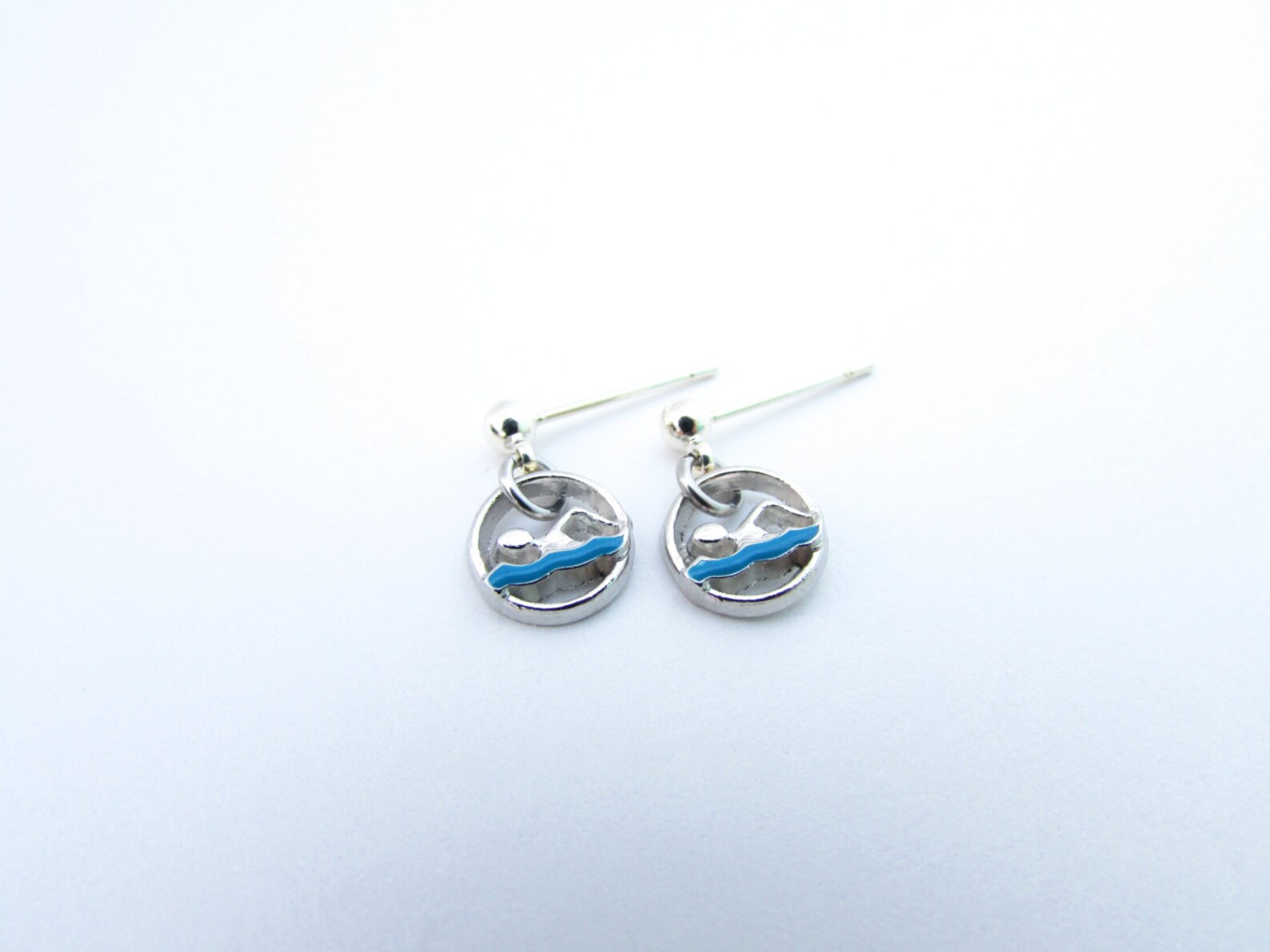 Swimming Earrings Swim Earrings Swimming Jewelry Gifts for Etsy