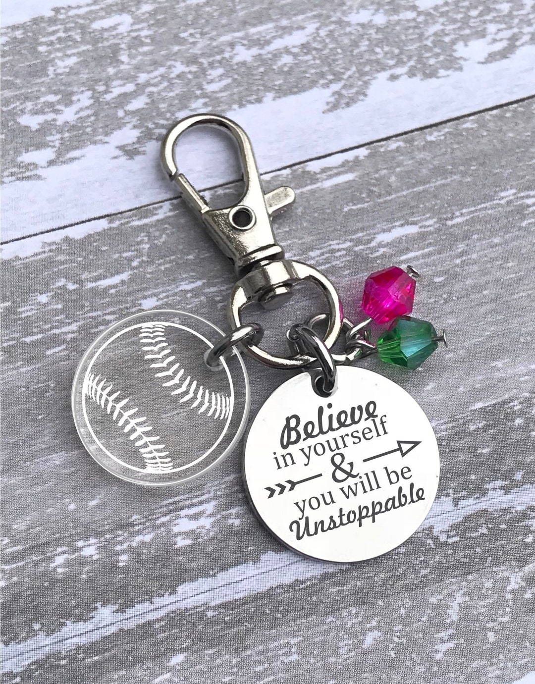 Softball Gifts, Softball Gifts for Girls, Softball Zipper Pull