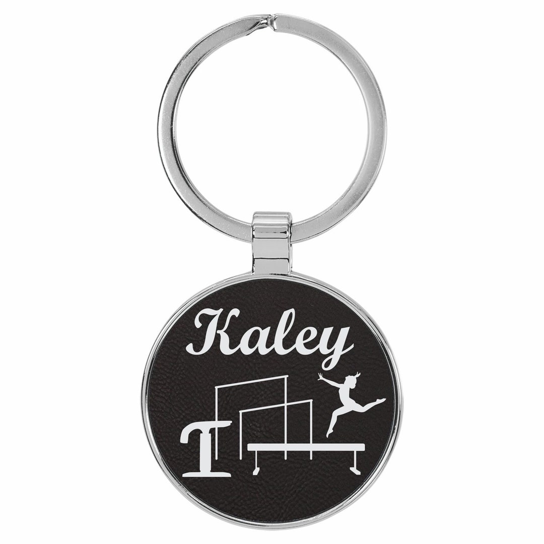 Gymnastics Keychain, Gymnastics Zipper Pull, Gymnastics Gifts, Gymnast