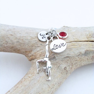 Gymnastiek sieraden, gepersonaliseerde gymnastiek geschenken, gymnast ketting