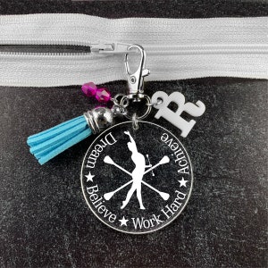 Baton Twirling Gifts, Majorette Gift, Baton Twirler Gift, Baton Zipper Pull, Twirling Gift, Twirler Gift, Twirl Gift, Baton Gifts
