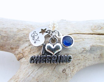 Cheerleading Necklace, Cheer Necklace, Personalized Cheerleading Gifts, Cheerleader Jewelry