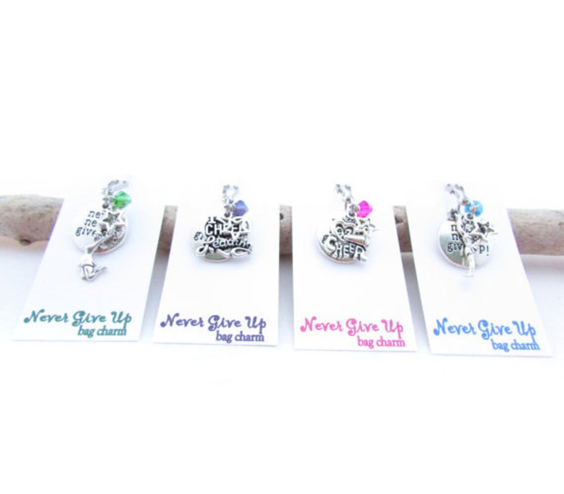Cheerleading Zipper Pull Cheerleader Bag Charm Cheer Gifts Etsy