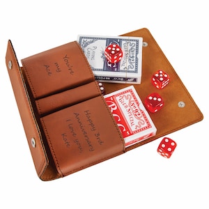Regalo per il terzo anniversario, Regalo per l'anniversario in pelle, Regalo per l'anniversario del giocatore di carte, Regalo per il giocatore d'azzardo, Regalo per il marito, Regalo per il marito, Carte da gioco