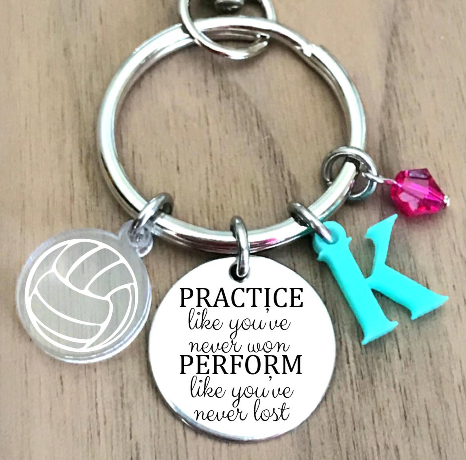 Volleyball Keychain Volleyball Keychain Personalized Etsy