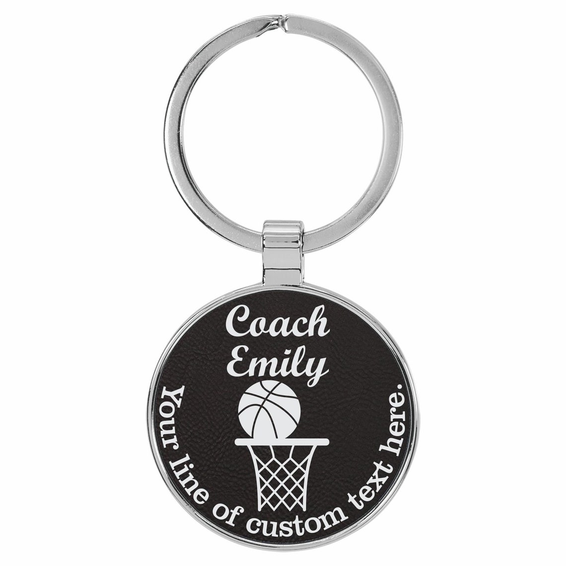 Basketball Coach Gift Basketball Coach Keychain Basketball Etsy
