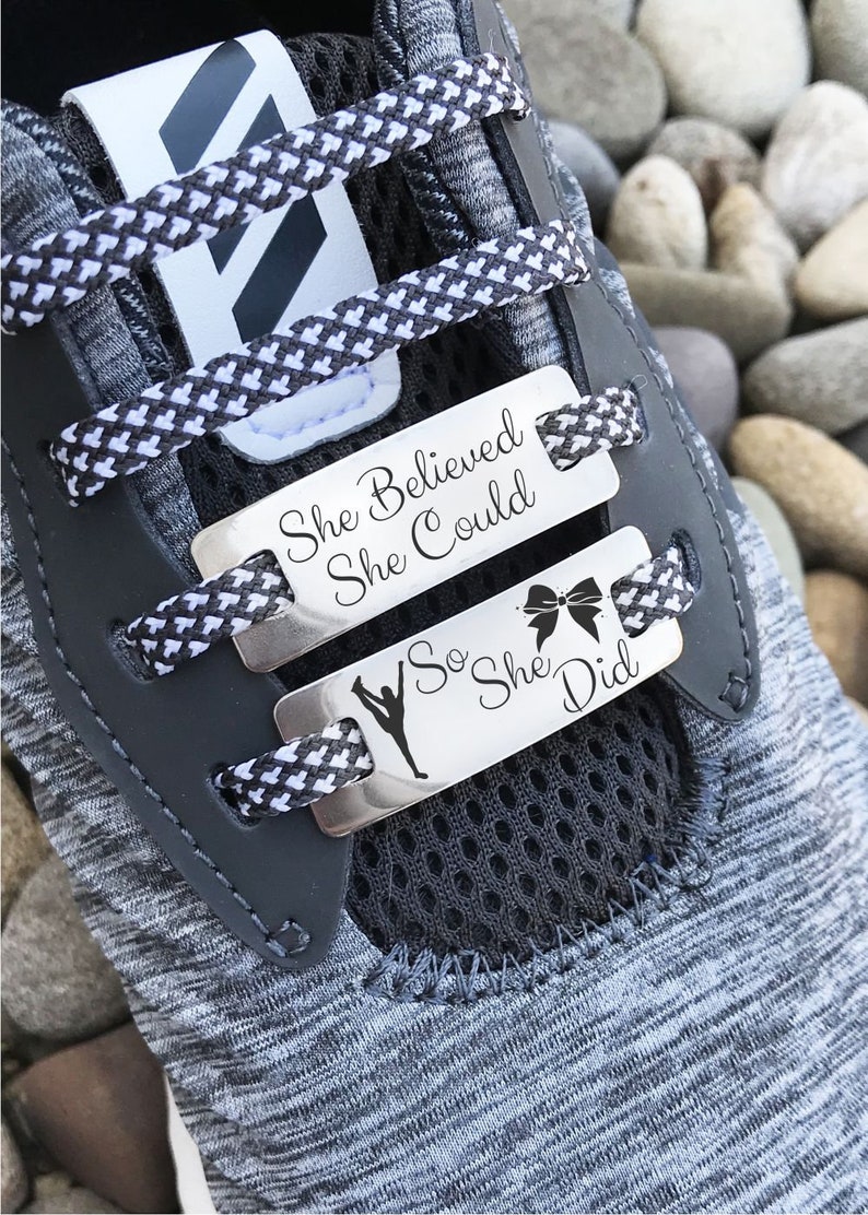 Cheer Shoe Charms Cheer Shoe Tags Cheer Gifts Cheerleader Etsy