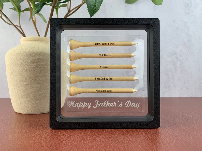 READY TO SHIP Fathers Day Golf Tees, Fathers Day Golf Gift, Golf Gift for Dad, Golf Gift for Men, Gift for Golf Dad, Golf Dad Gift image 6