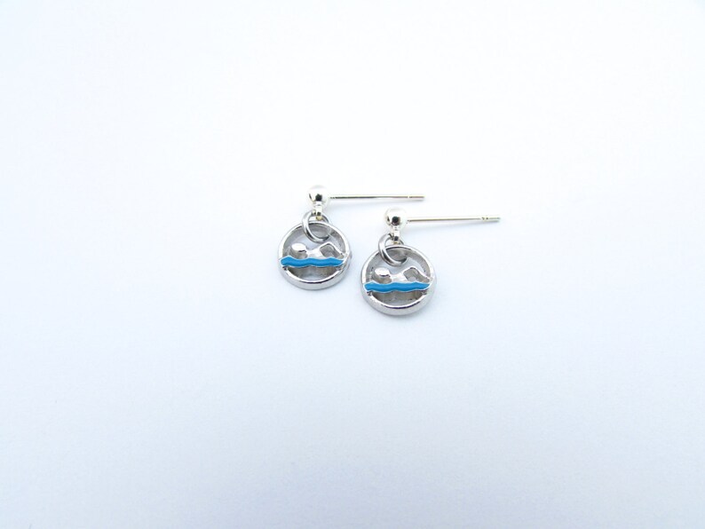 Swimming Earrings Swim Earrings Swimming Jewelry Gifts for Etsy