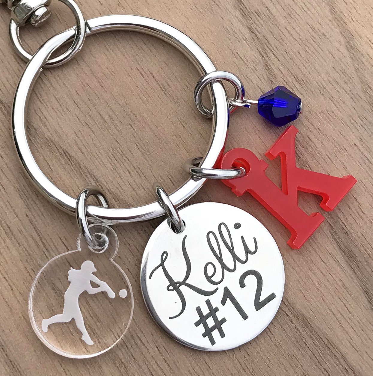 ソフトボールキーチェーン、ソフトボールキーチェーン、ソフトボール