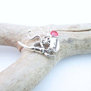 Swimming Necklace, Swim Necklace, Swimming Jewelry, Gifts for Swimmers, Swimmer Gift, Swimming Jewelry