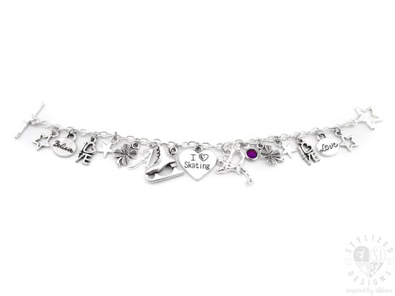 Figure Skating Bracelet Figure Skating Gifts Figure Skating Jewelry Figure Skater Bracelet Ice Skating Gift Ice Skating Bracelet