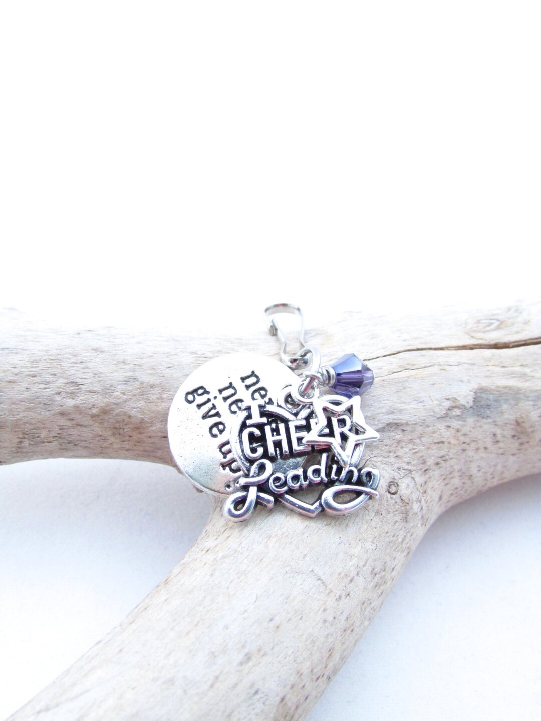 Cheerleading Zipper Pull Cheerleader Bag Charm Cheer Gifts Etsy