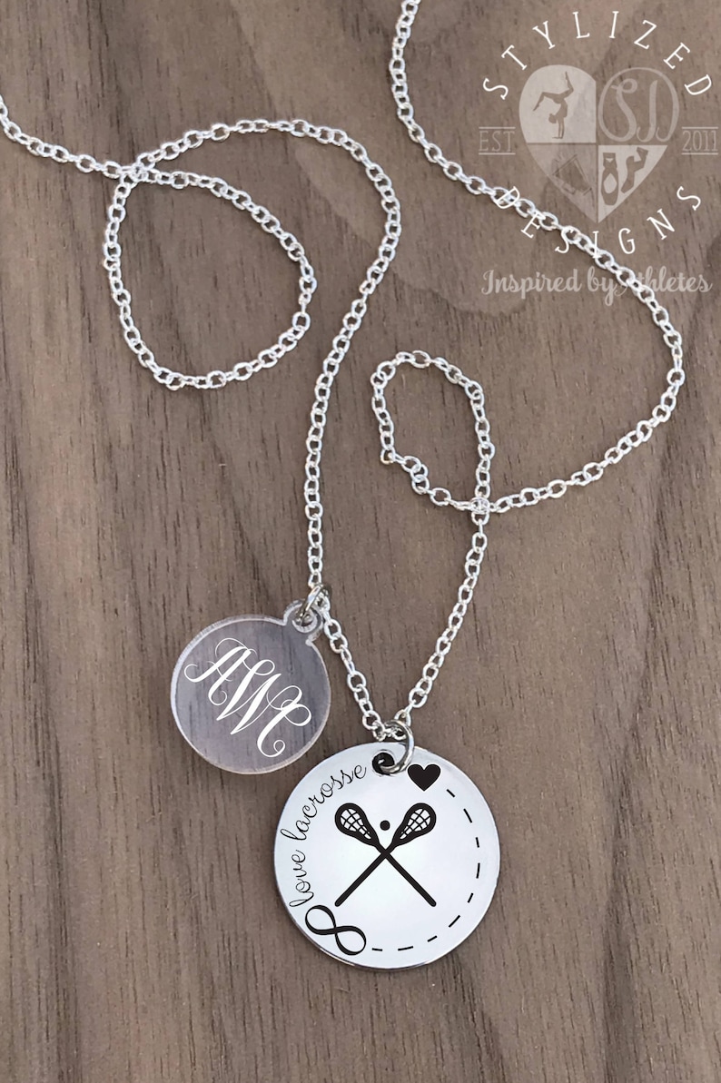 Girls Lacrosse Gift Girls Lacrosse Necklace Lacrosse Jewelry Girls Lacrosse Jewelry Lacrosse Charm Necklace Lacrosse Necklace