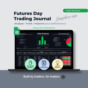 Futures Trading Journal | Google Sheets-dagboek voor daytraders en scalpers | Beginnersvriendelijk