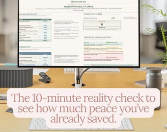 Burnout Recovery Budget Tool | Stress Relief Financial Runway Tracker