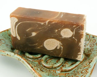 Florida Snow cold processed soap with Chocolate Coconut Beer