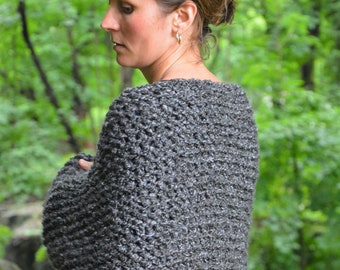 Outlander Shawl / Claire's Gray Knit Wrap