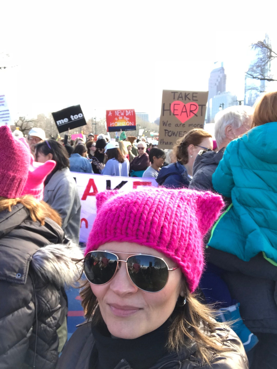 Pink Knit Hat Cat Hat Original Knit Pink Hat Womens March Etsy