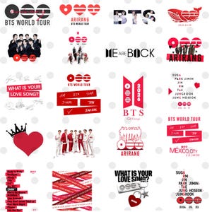 BTS Arirang World Tour 2026 PNG Bundle, Bts inspirierte Konzerte, was ist dein Liebeslied png, Arirang Tour PNG, Comeback Merch