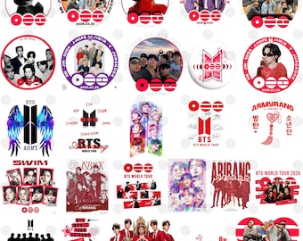 kpopワールドツアー2026 PNGバンドル、アリランツアーPNG、BTSアイドルグループコンサートデザインコンサートミュージックデザイン、コンサートシャツPNG、デジタルダウンロード