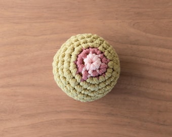 Boobie Hacky Sack – Funny Handmade Crochet Footbag | Gag Gift | Titty Ball