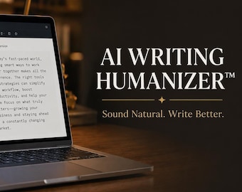 Humanizador de escritura con IA / Reescritura de texto a voz con ChatGPT (Descarga digital)