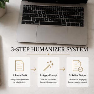 Humanizador de escritura con IA / Reescritura de texto a voz con ChatGPT (Descarga digital) imagen 3