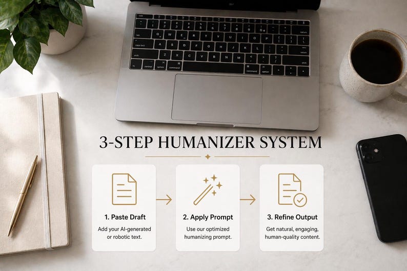 Humanizador de escritura con IA / Reescritura de texto a voz con ChatGPT (Descarga digital) imagen 3