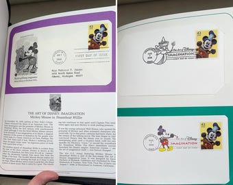 Colección Master FDC 2008: Disney, Sinatra, Banderas - Conjunto triple raro y estudio de PNC