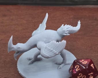 Giant Axe Beak | DnD Miniature | Resin | 28mm Scale | 2 Versions
