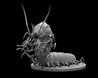 Carrion Crawler| DnD Large Miniature | Resin | 28mm Scale |