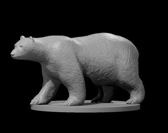 Polar Bear/ Polar Bear Mount  | DnD  Miniature | Resin | 28mm Scale | 3 Versions