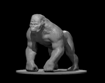 Ape Giant Ape  | DnD  Miniature | Resin | 28mm Scale | 2 Versions