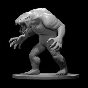 Gray Render | DnD Large Miniature | Resin | 28mm Scale |